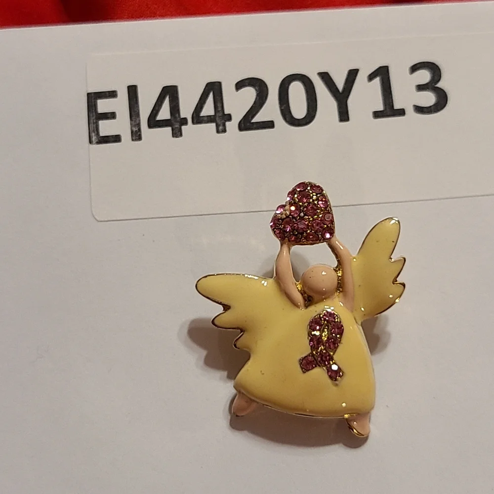 Angel Cancer awareness Charm/Brooch Super Sweet